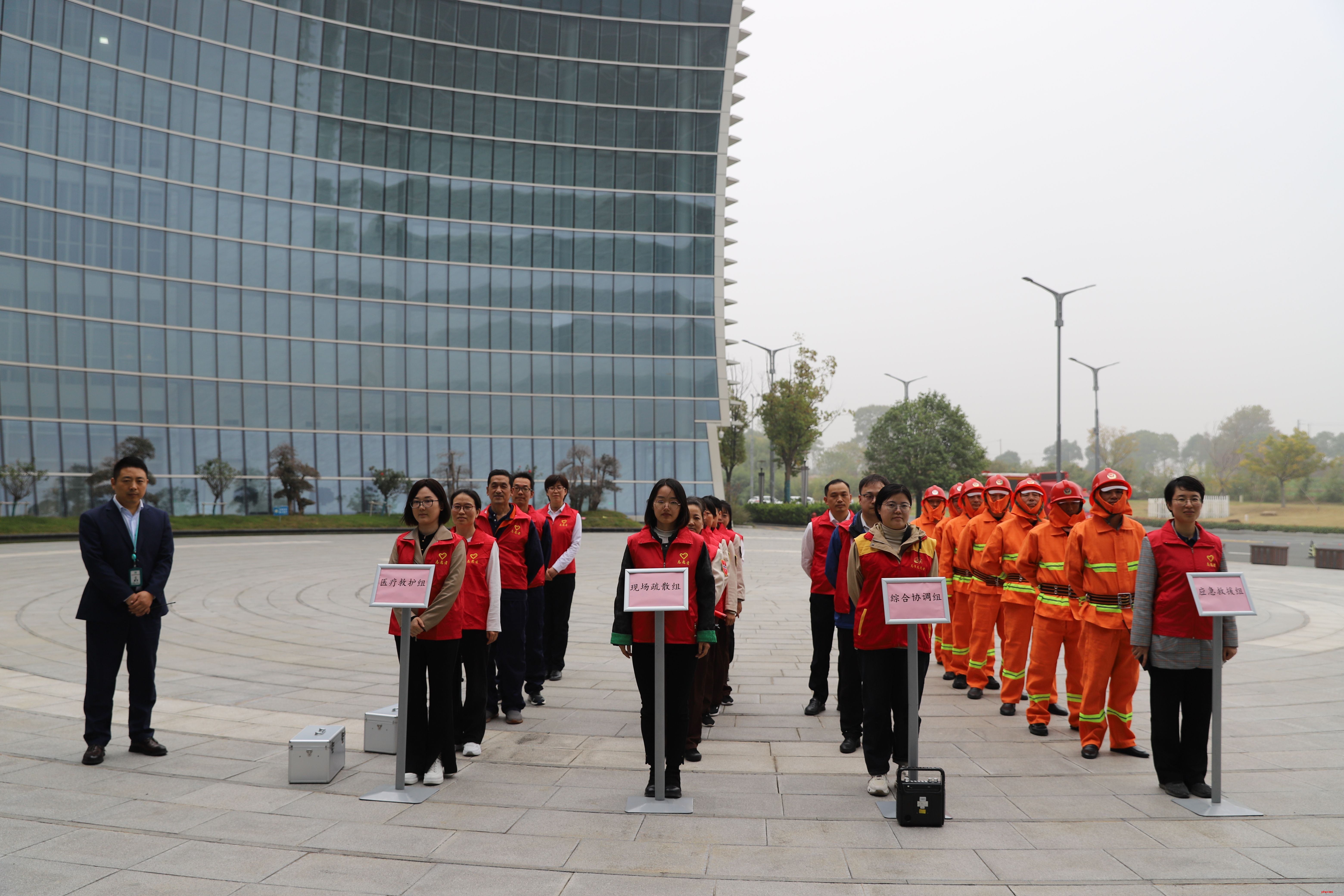 高淳區(qū)市民中心成功舉辦突發(fā)火災(zāi)應(yīng)急疏散演練